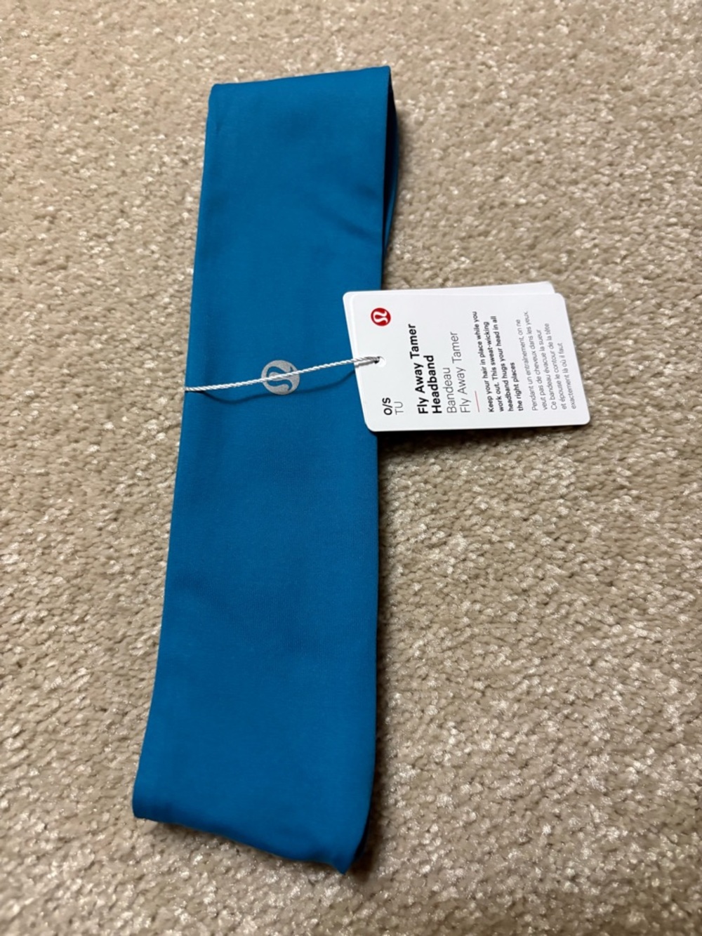 Lululemon Fly Away Tamer Headband - NWT Hawaiian blue